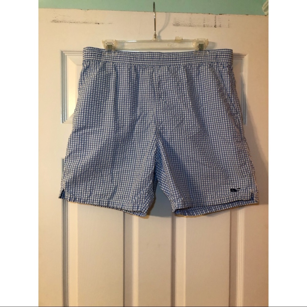 Gingham Blue Vineyard Vines Bathing Suit